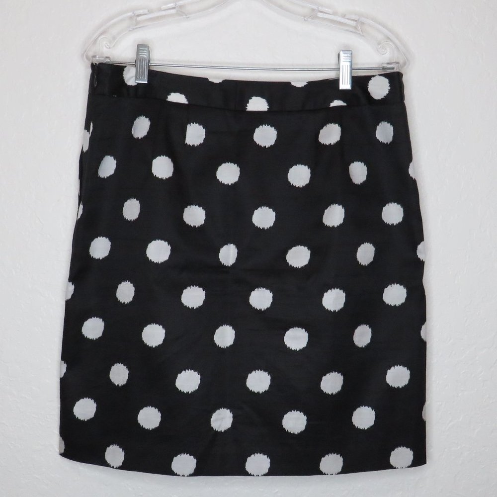 Loft* Women's Fully Lined Pleated Double Pockets Polka Dot Pencil